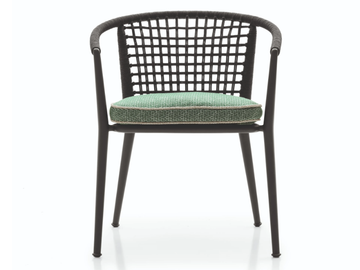 ERICA '19 - Stackable garden chair with armrests by B&B Italia Outdoor - view 2